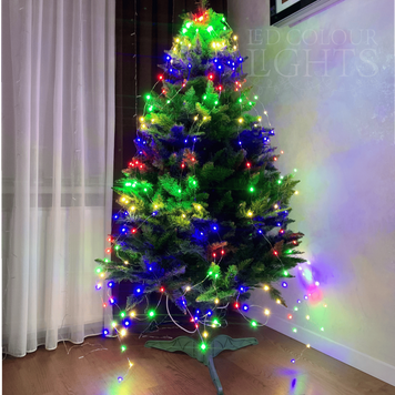 LED гірлянда "Світлячки" - 200 LED: 10 ліній по 2 м - від мережі - мультиколор copy_1_LED гірлянда "Світлячки" - 200 LED: мультиколор фото